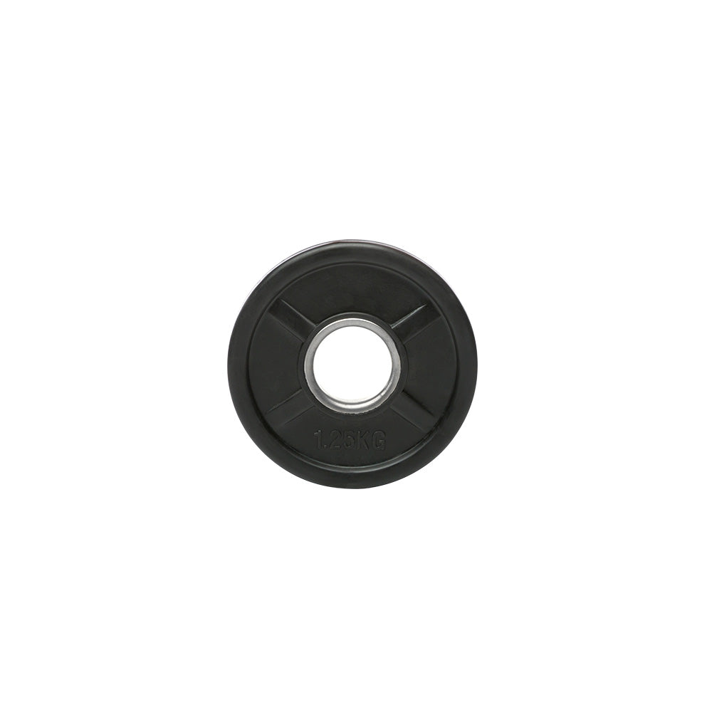 Vektskive gummi gripper 50 mm svart 1,25 kg - Megafitness Shop
