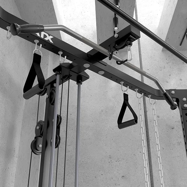 Cable Cross og Lat Pulldown hjørnestasjon med vektstabel - ATX