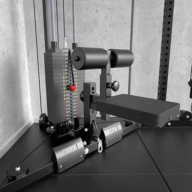 Cable Cross og Lat Pulldown hjørnestasjon med vektstabel - ATX
