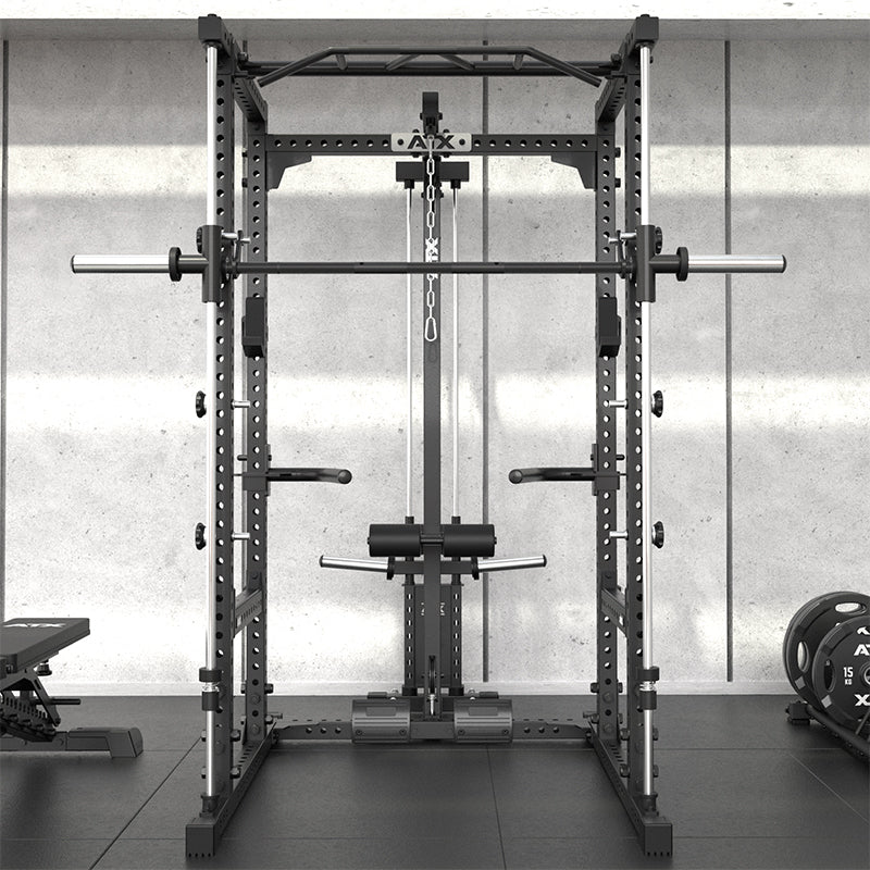 Power Rack 640 komplettsett 195 cm med vektskiver og Smith Machine - ATX