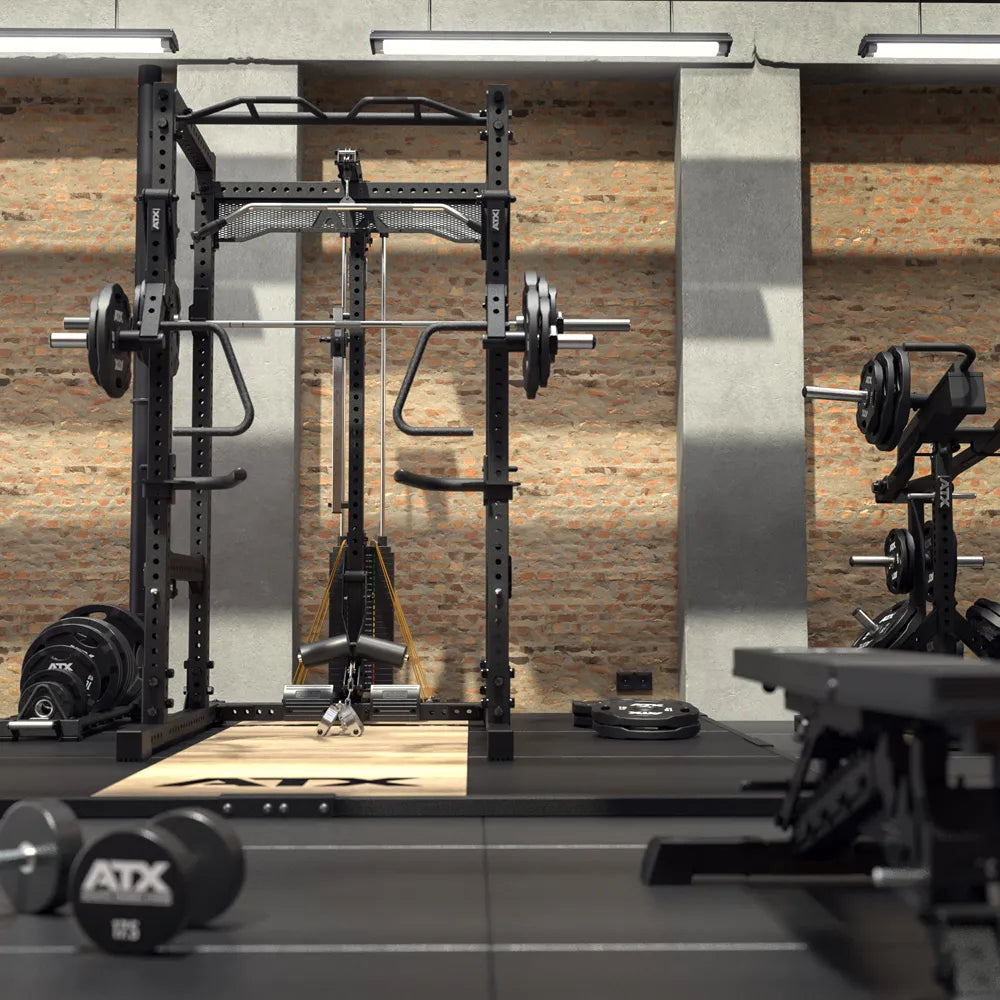 Power Rack PRX-780 2.0 med Lat Pulldown 125 kg vektstabel - ATX