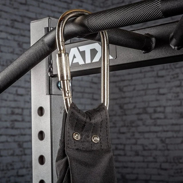 Nærbilde av Abdominal-Hanging Straps mageslynger i nylon