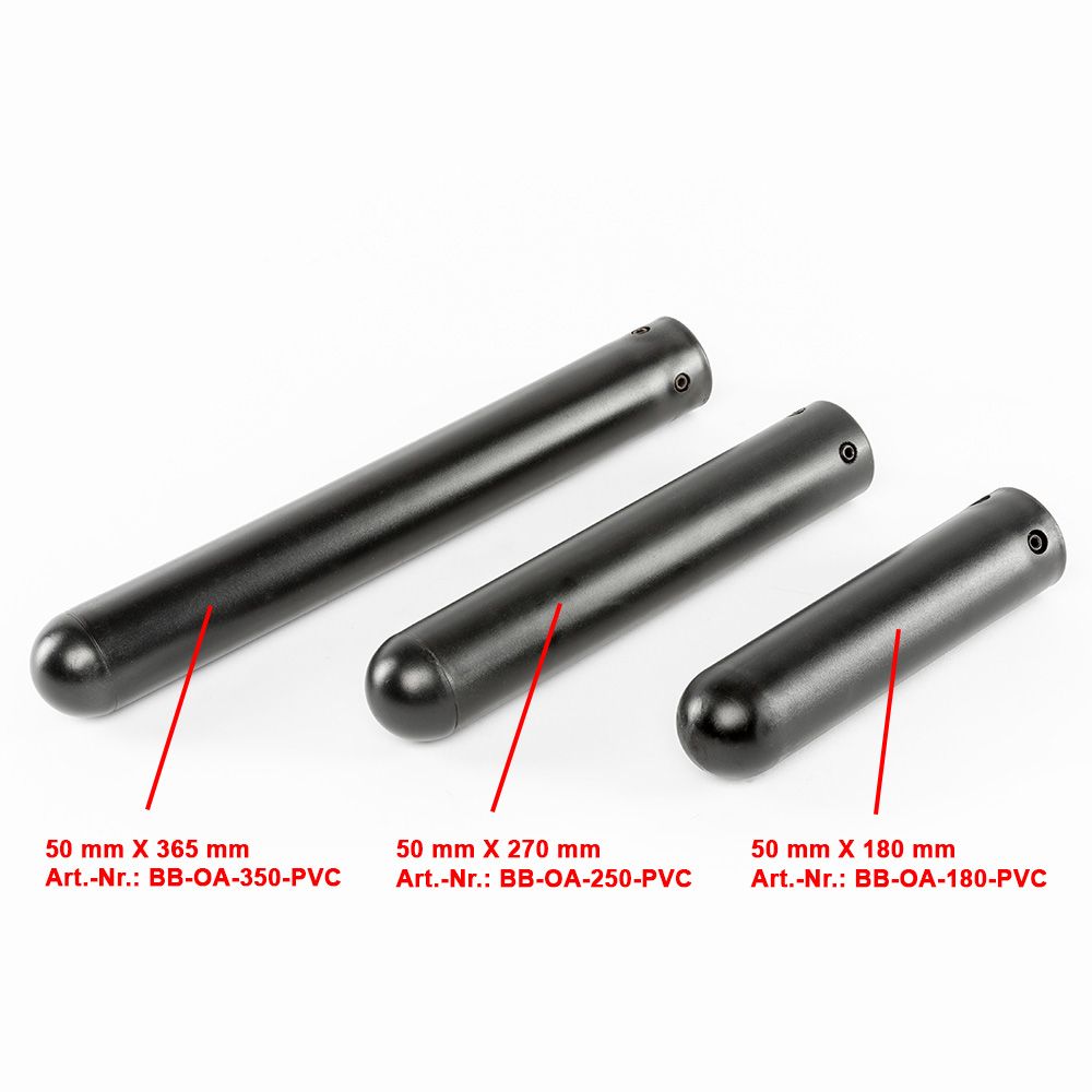 Nærbilde av Adapter 50 mm x 270 mm hardplast for rack svart