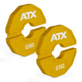 Add-On Flex Plate fleksibel tilleggsvekt 2 x 0,5 kg gul forfra