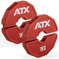 Add-On Flex Plate fleksibel tilleggsvekt 2 x 1 kg rød forfra