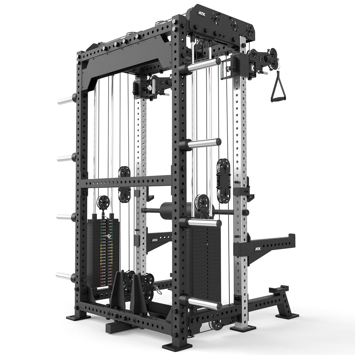 Multi Pull Rack 2.0 med 2 x 110 kg pinnevekter 525 kg - ATX