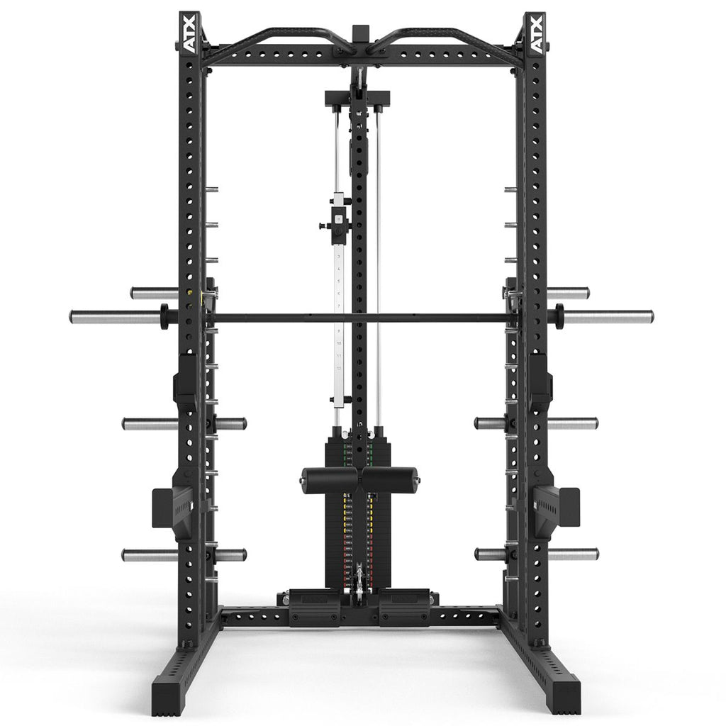 Smith Machine-rack 780 komplettstasjon med lat pulldown 125 kg vektstabel - ATX