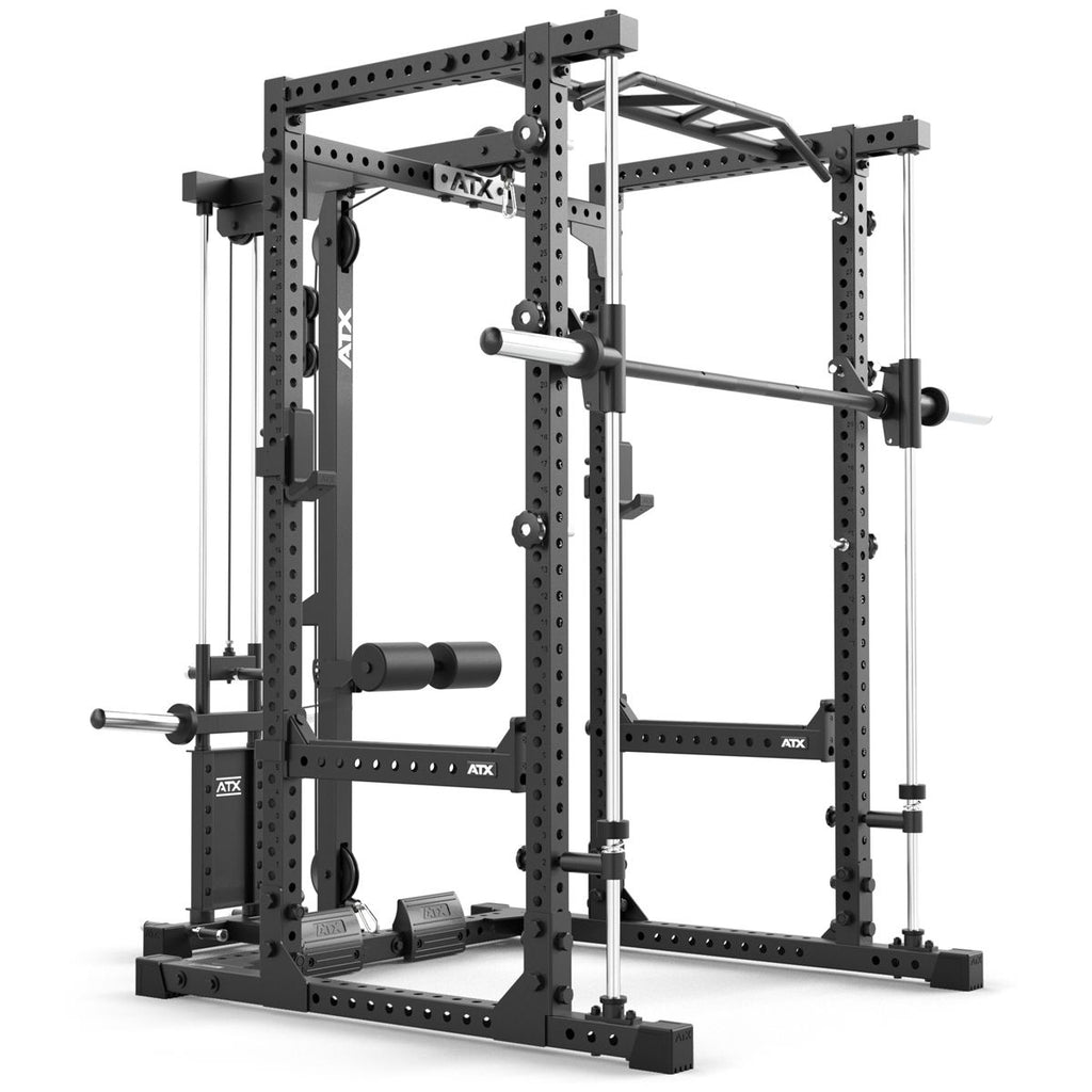 Power Rack 640 komplettsett 195 cm med vektskiver og Smith Machine - ATX