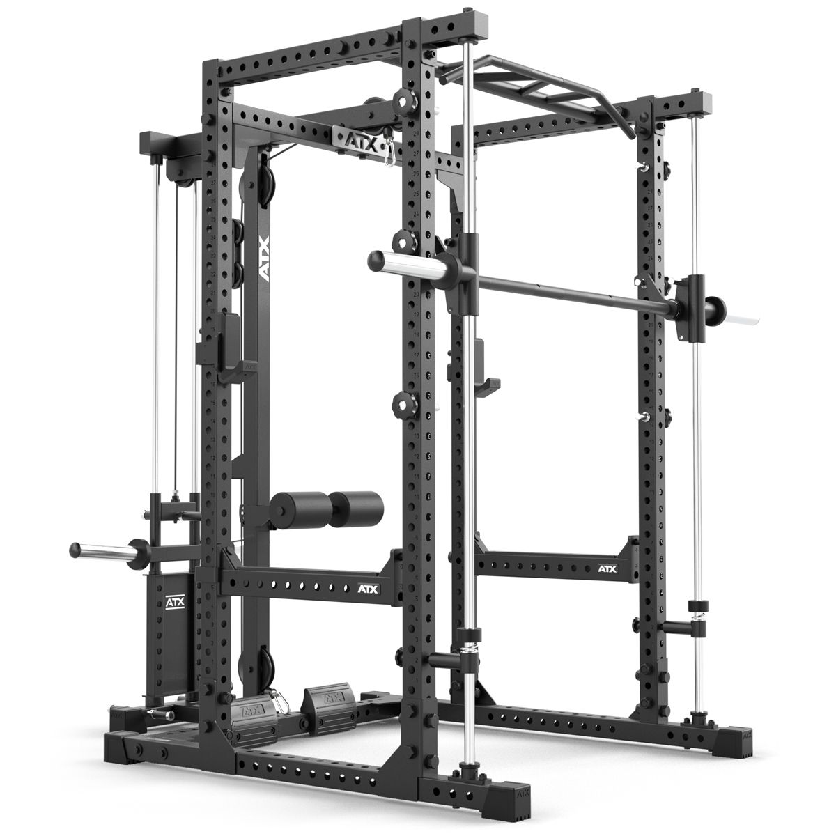 Power Rack 640 komplettsett 195 cm med vektskiver og Smith Machine - ATX