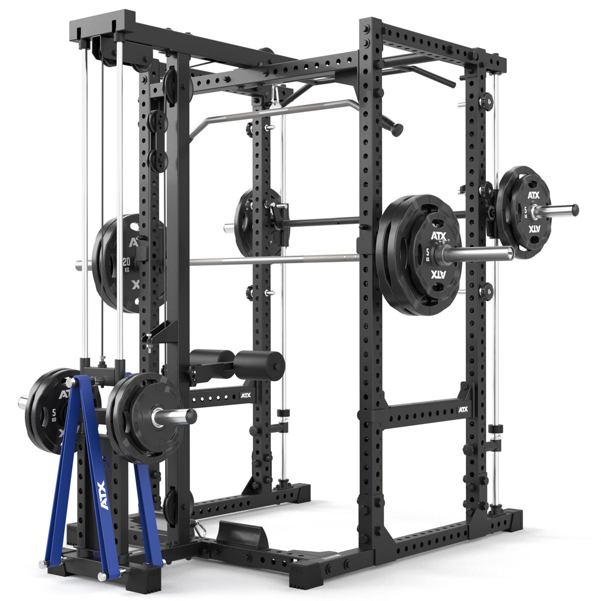 Power Rack 640 komplettsett 195 cm med vektskiver og Smith Machine - ATX