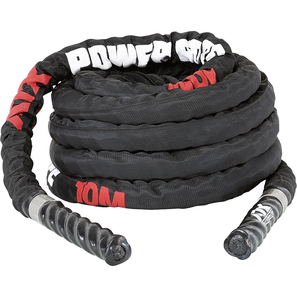 Battle Rope nylon 10 meter 38 mm svart detalj