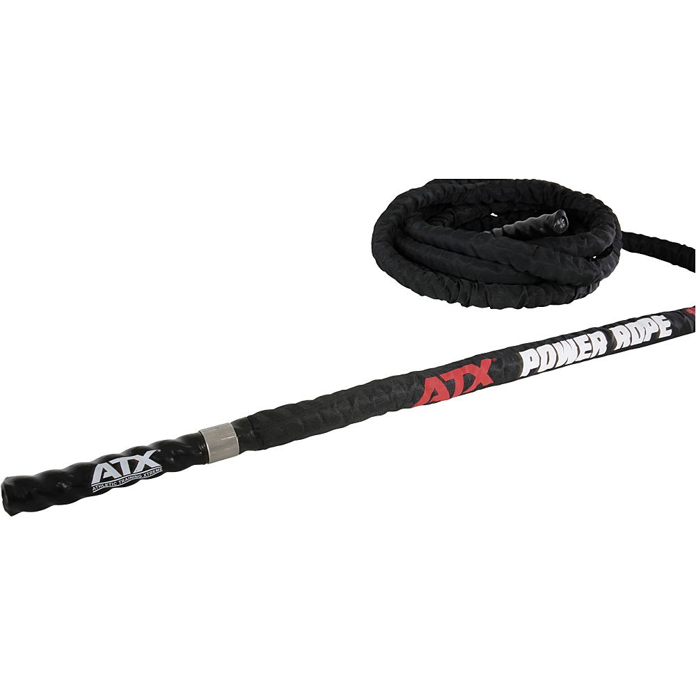 Battle Rope nylon 10 meter 38 mm svart montert