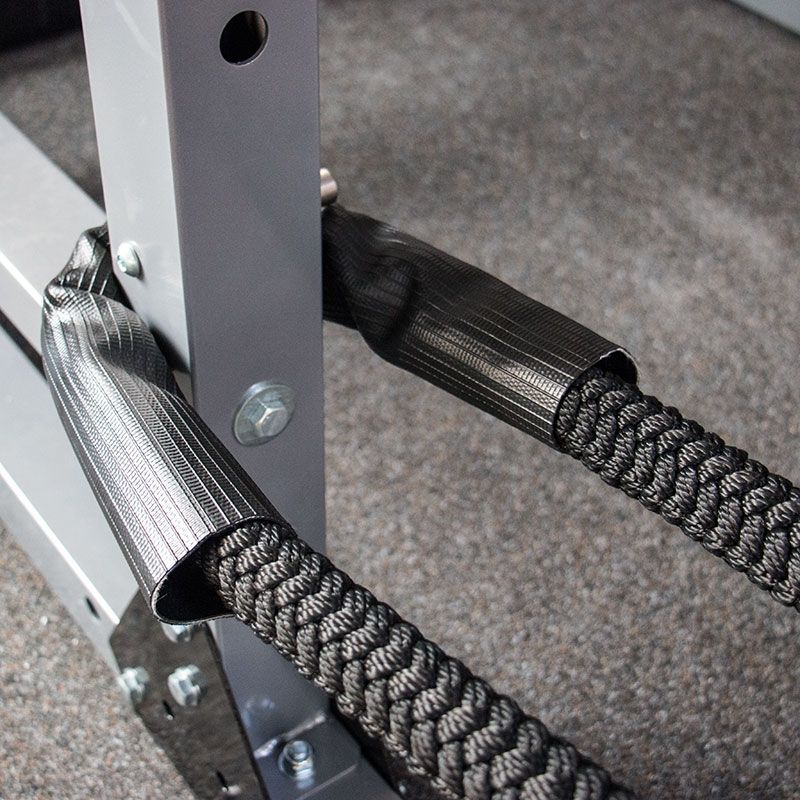 Battle Rope nylon 10 meter 38 mm svart sett fra siden