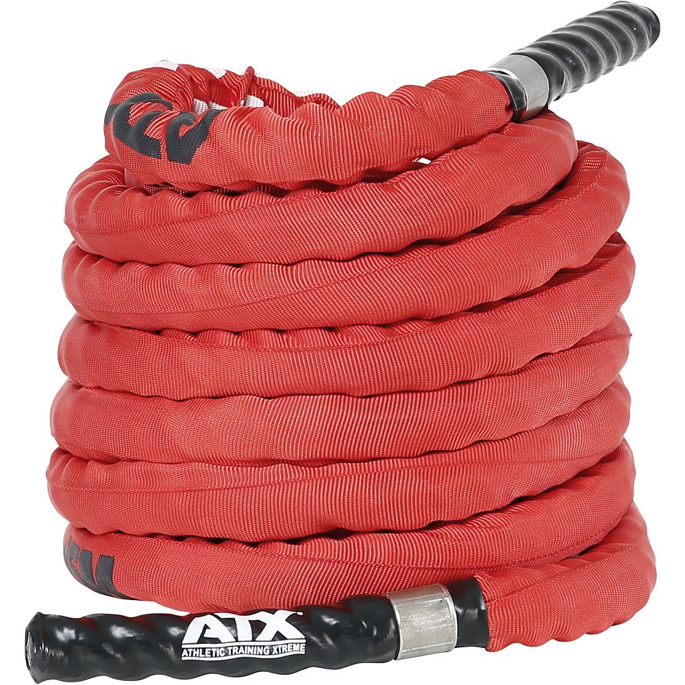 Battle Rope nylon 15 meter 38 mm rød detalj av materiale