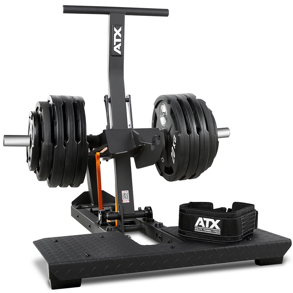 Belt Squat-maskin compact 300 kg kapasitet 74 kg bakside