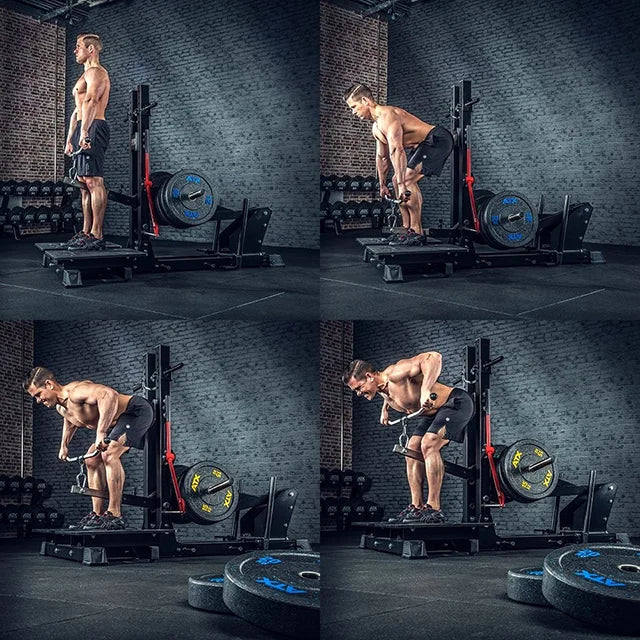 Belt Squat-Dip-maskin for knebøy og dips, 600 kg kapasitet - ATX