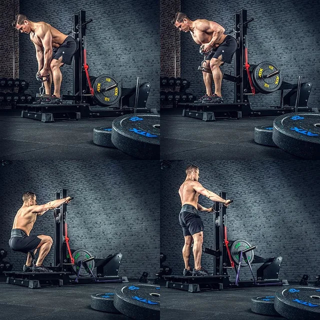 Belt Squat-Dip-maskin for knebøy og dips, 600 kg kapasitet - ATX