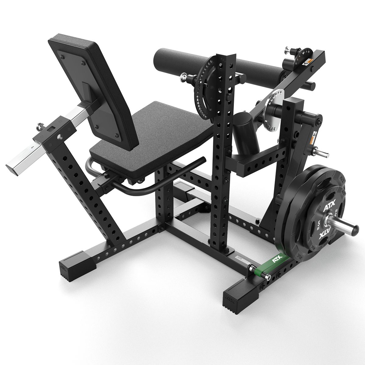 Benstrekk og bencurl sittende maskin 96 kg polstret støtte