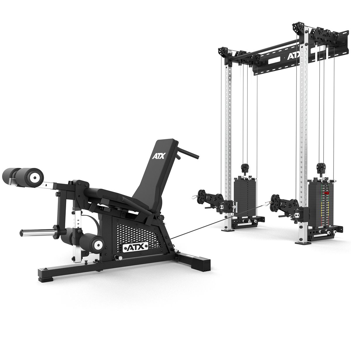 Benstrekker og benbøyer sittende/liggende 66 kg bruk i trening