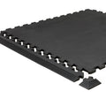 Beskyttelsesmatte helgummi 17 mm vulkanisert, svart R9 forfra