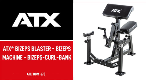 Biceps curl-benk Blaster 45 kg belastning 100 kg bakside