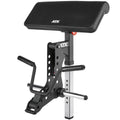Biceps curl maskin-tilbehør for treningsbenk forfra