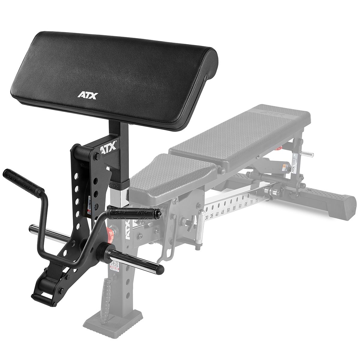 Biceps curl tilbehør for treningsbenk 100 kg bakside