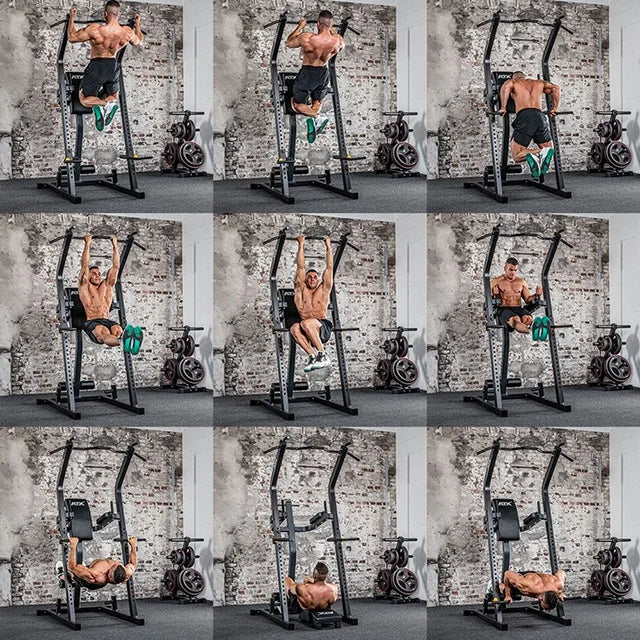 Bodyweight Multi Tower 124 x 125 x 215 cm 180 kg kapasitet - ATX i treningsrom