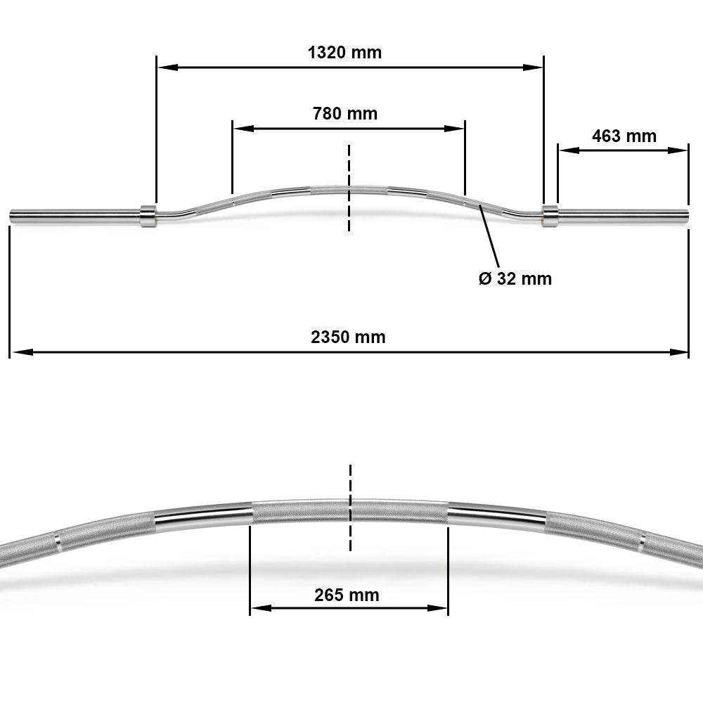 Buffalo Bar langstang 25 kg maks 600 kg hardkrom full oversikt