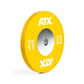 Bumper Plate HQ-Rubber 15 kg gul gummi 450 mm forfra