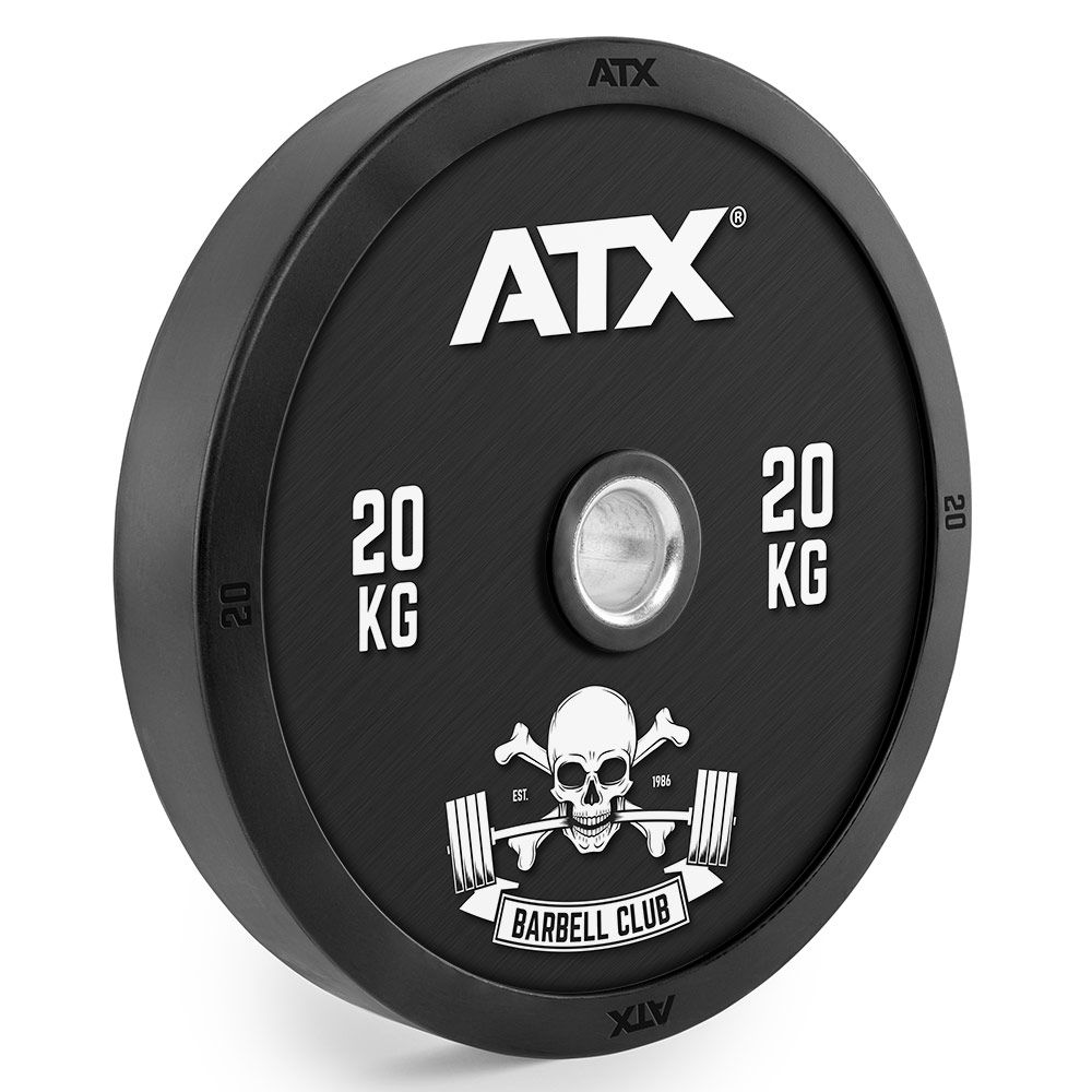 Bumper Plates Barbell Club 5–25 kg helgummi 50 mm bakside