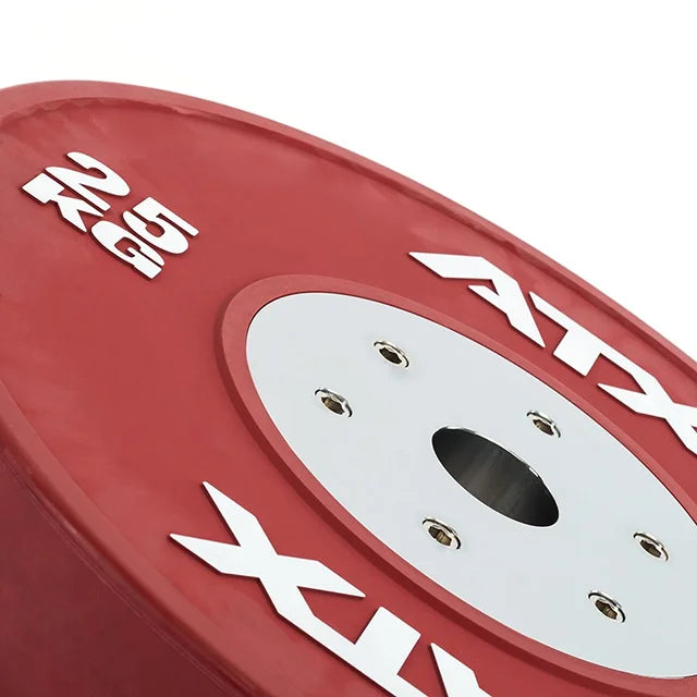 Bumper Plates fargede 140 kg sett 50 mm helsummi sideprofil