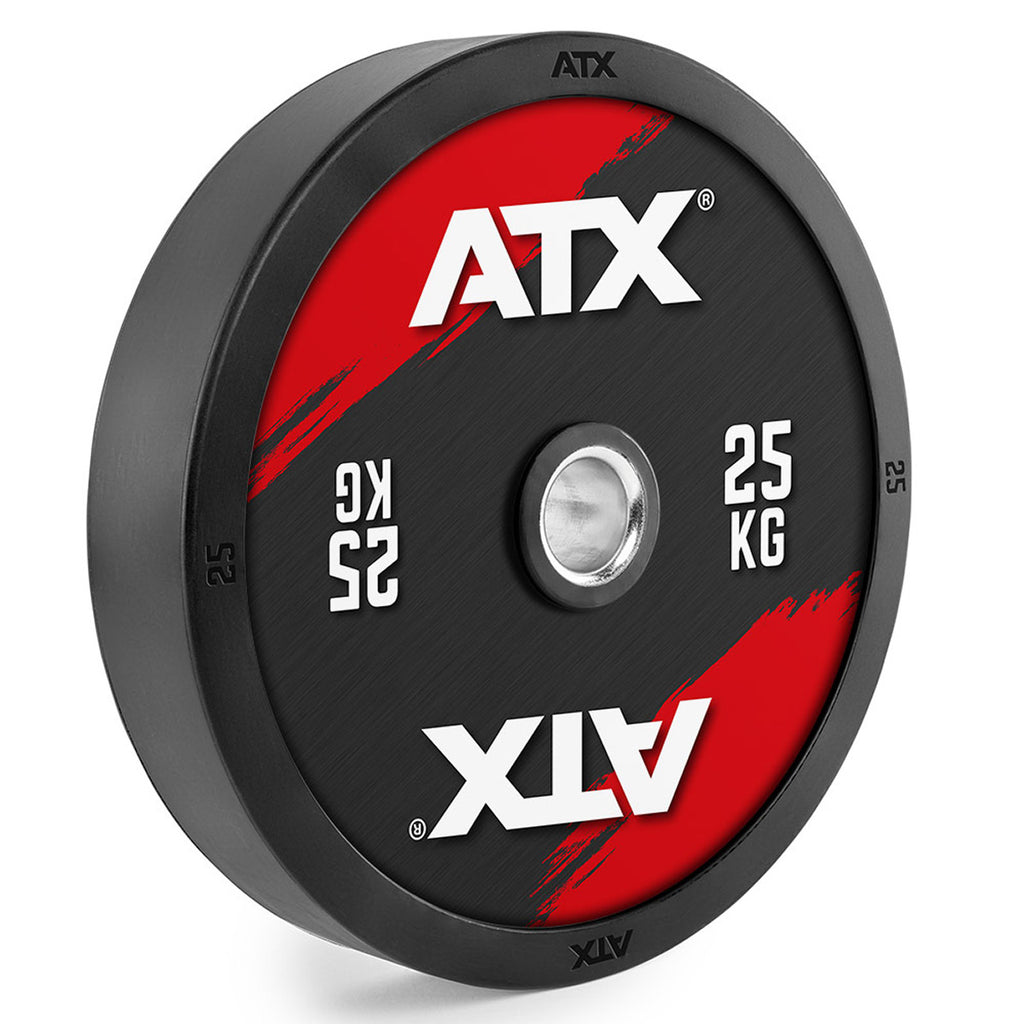 Bumper Plates fargede 150 kg sett 50 mm helsummi stablet