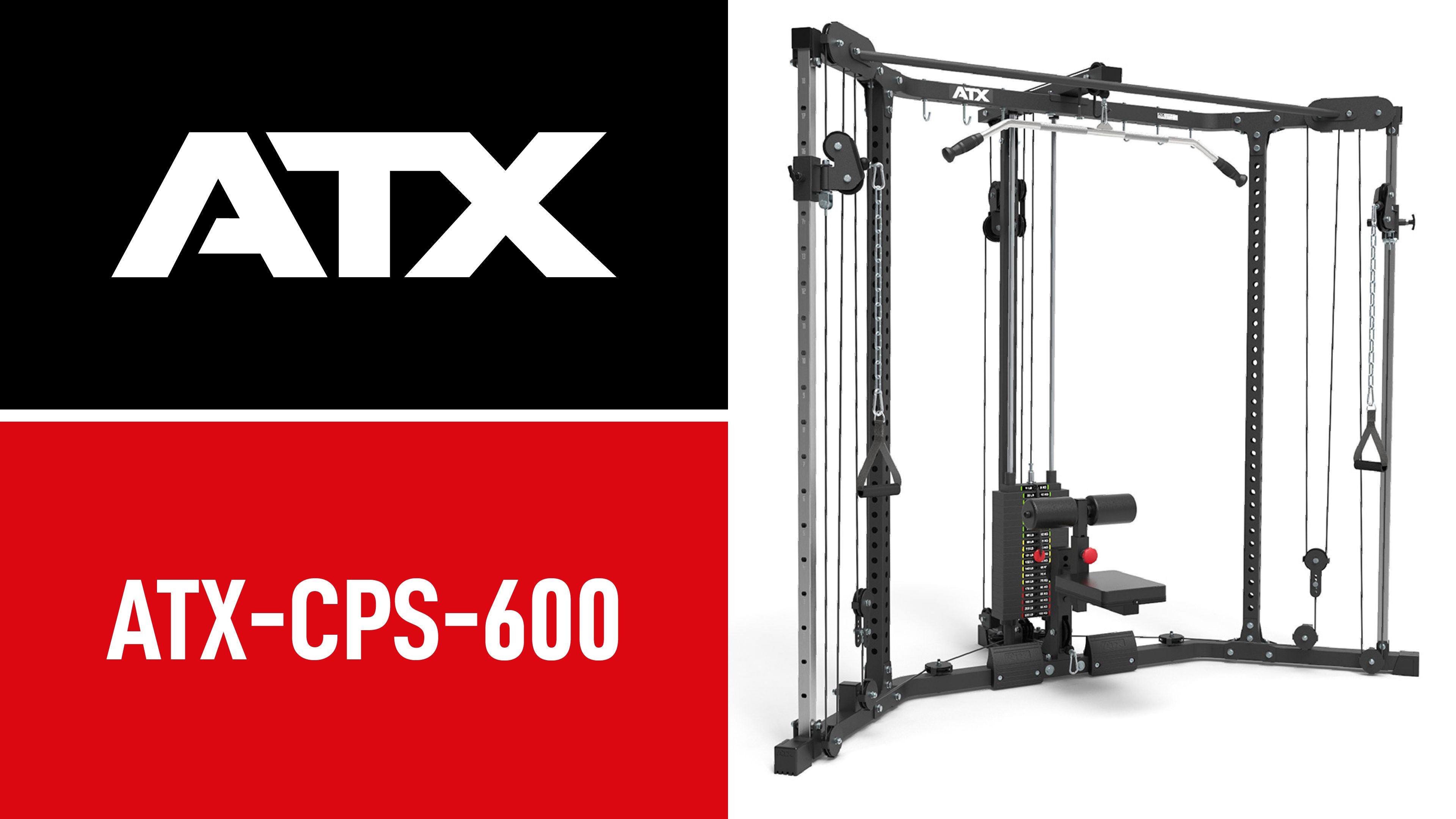 Detalj av kabelsystem på Cable Cross og Lat Pulldown hjørnestasjon - ATX