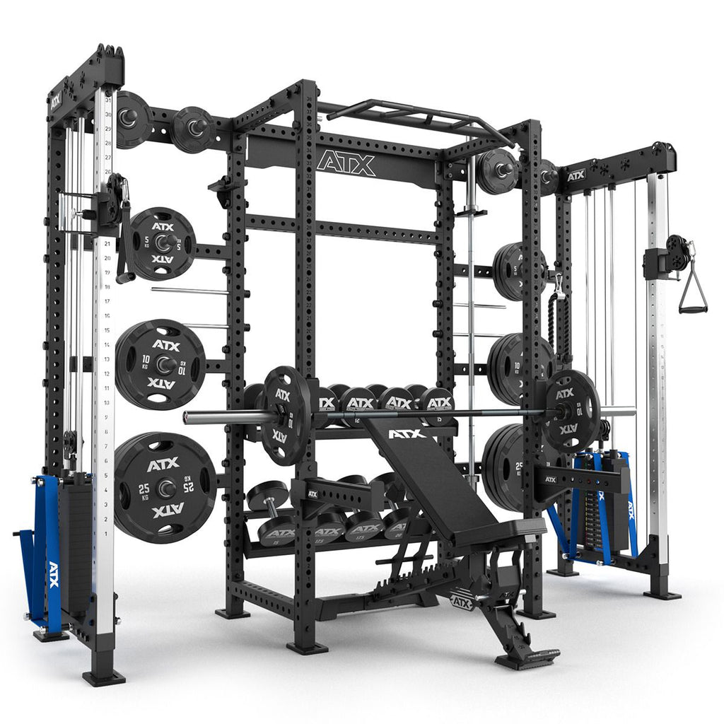Cable Cross Rack med 2 x 90 kg vektblokk 600-serien bakside