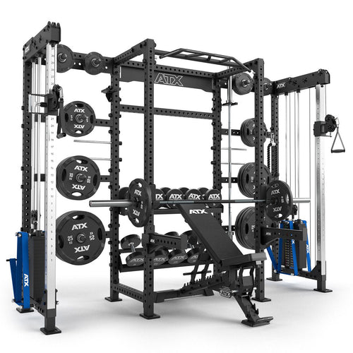 Cable Cross Rack med 2 x 90 kg vektblokk 600-serien bakside