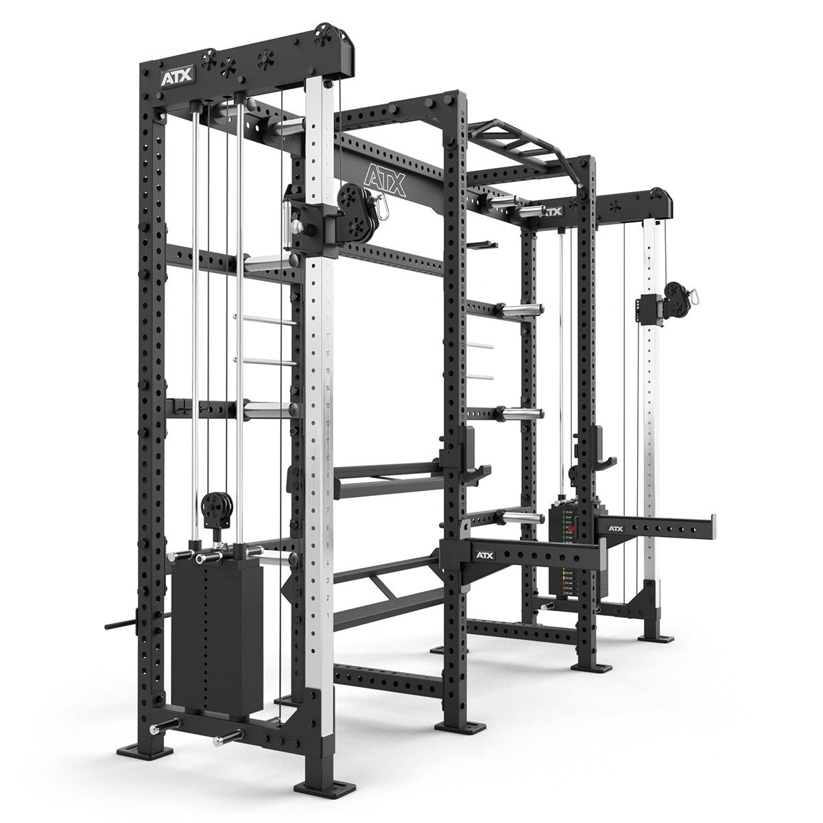Montert Cable Cross Rack med 2 x 90 kg vektblokk 600-serien