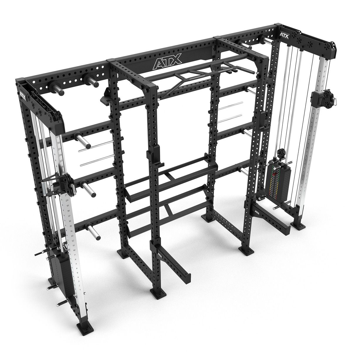 Cable Cross Rack med 2 x 90 kg vektstabel og Half Rack - ATX