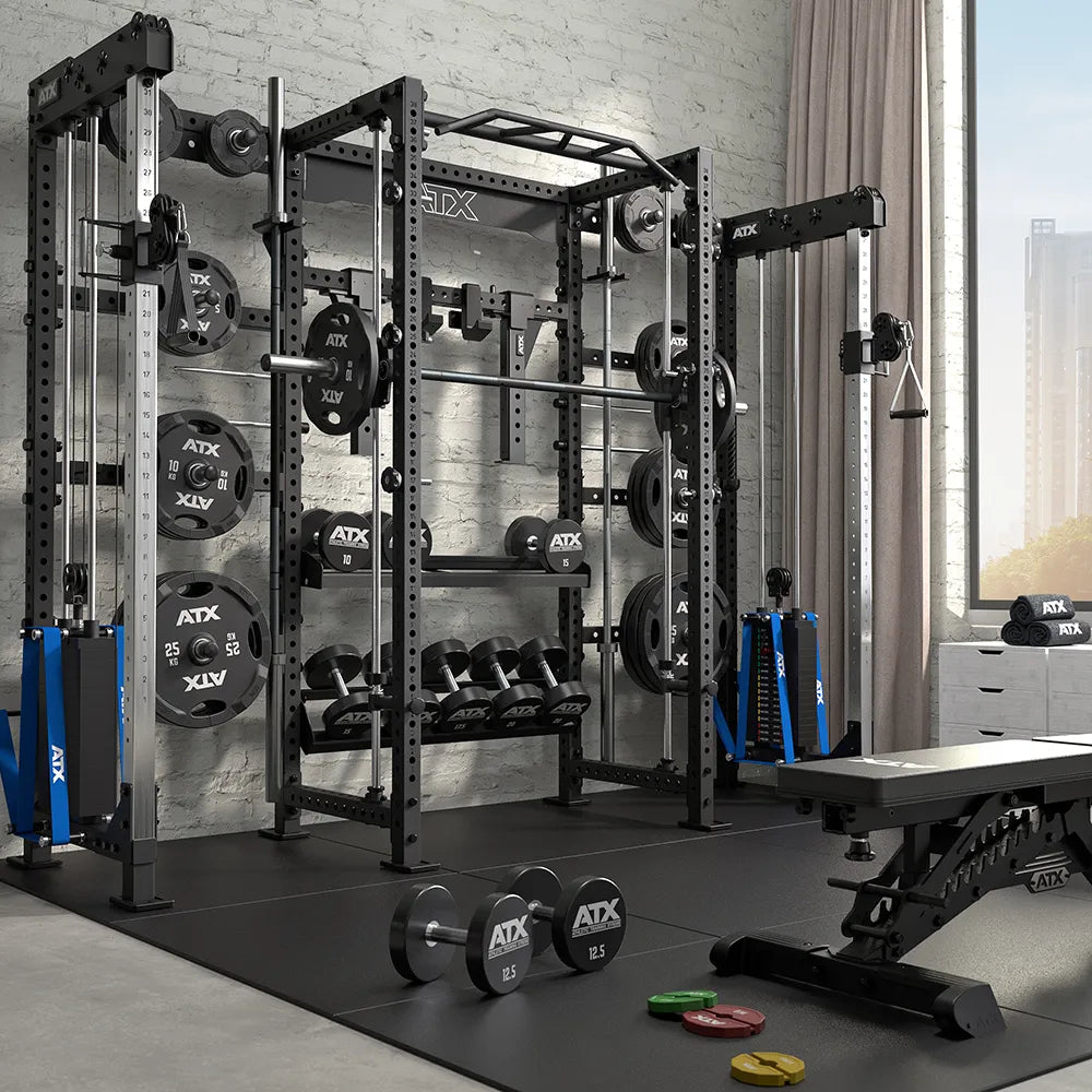 Cable Cross Rack med 2 x 90 kg vektstabel og Half Rack - ATX