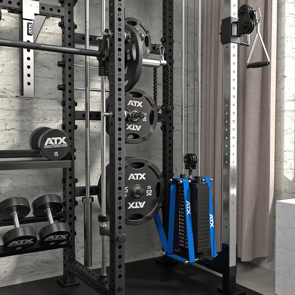 Cable Cross Rack med 2 x 90 kg vektstabel og Half Rack - ATX