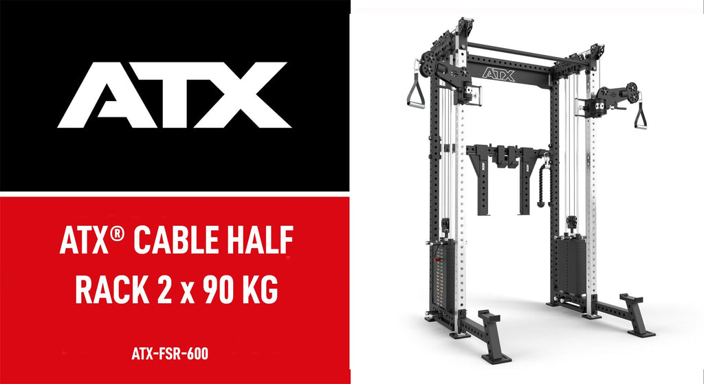 Detaljbilde av Cable Half Rack med 2 x 90 kg vektstabel 60x60 mm ramme ATX