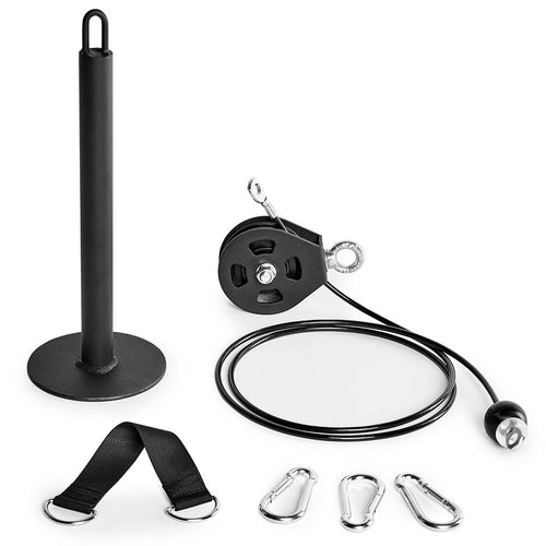 Cable pulley-sett for kabeltrekk forfra