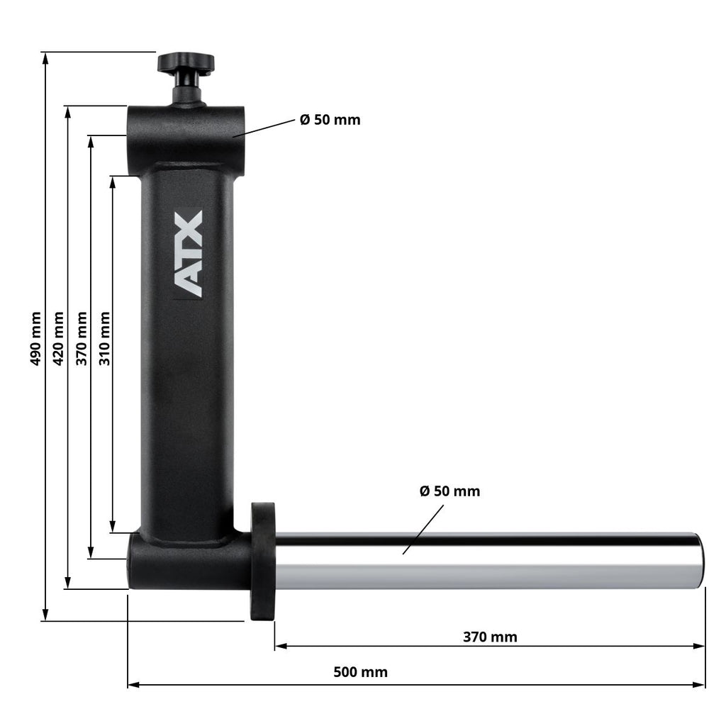 Camber bar attachment 50 mm par sett fra siden