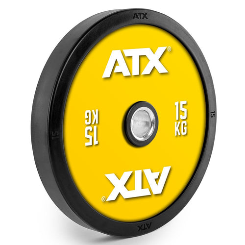 Color Code Full Design Bumper Plates 15 kg helgummi forfra