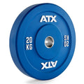 Color Full Rubber Bumper Plate 20 kg vektskive 50 mm forfra