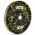 Color Splash Bumper Plate 15 kg gul, helgummi 50 mm forfra