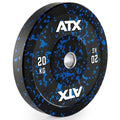 Color Splash Bumper Plate 20 kg blå, helgummi 50 mm forfra