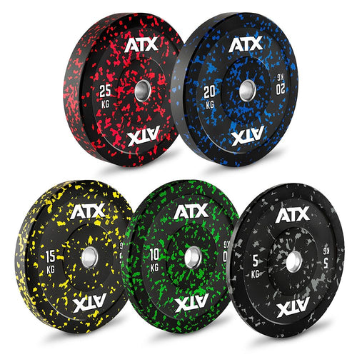 Color Splash Bumper Plates 10 kg helgummi 50 mm fra ATX bakside