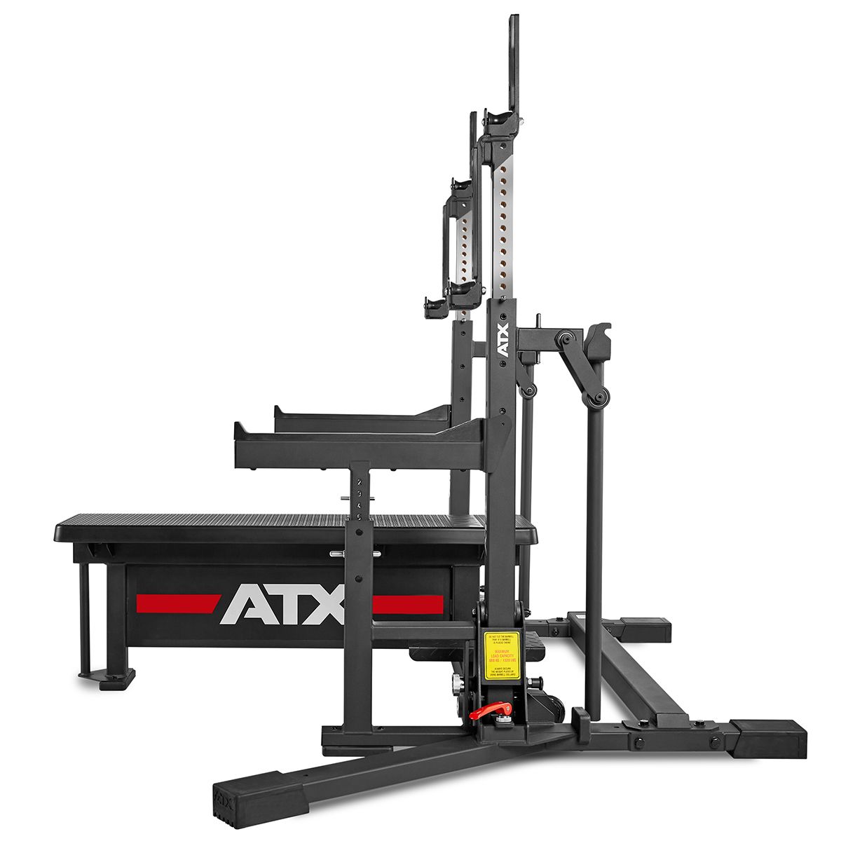Nærbilde av justeringsmekanisme på Combo Rack IPF Approved 130 kg justerbar benk