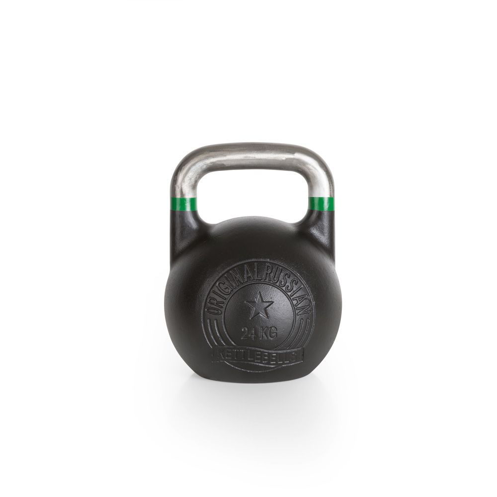 Competition kettlebell 24 kg stål 33,5 mm grep forfra